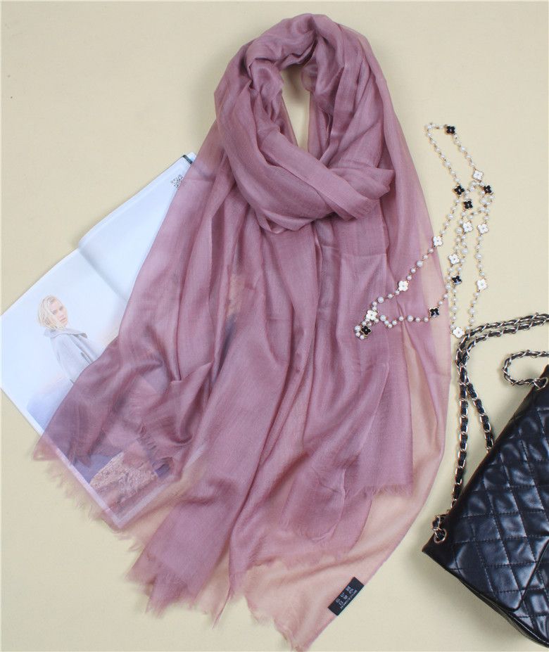 Shaded Blue New Shaded 100/% Pure Silk Oblong Scarf Shawl Wrap