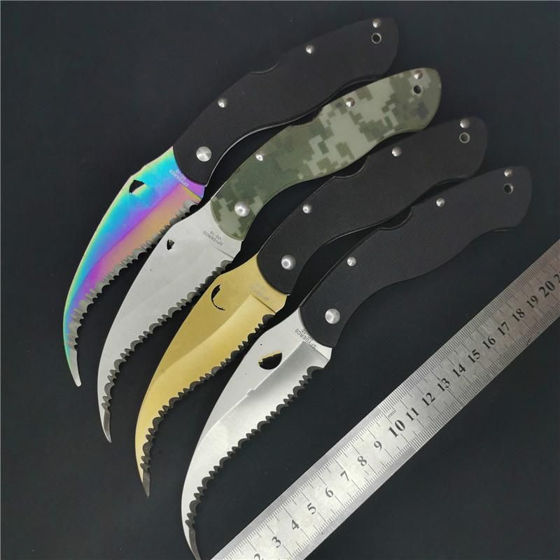 High Quality Folding Knives C12GS Civil Service Claw Knife Full Tooth