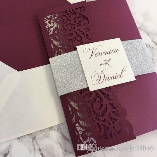 vintage burgundy laser cut
