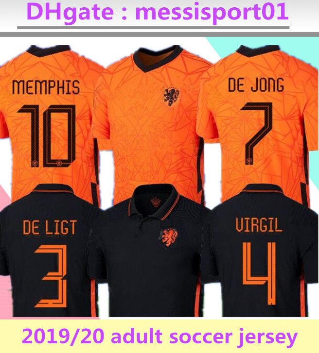 2020 2019 2020 Netherlands Soccer Jerseys DE JONG Holland ...