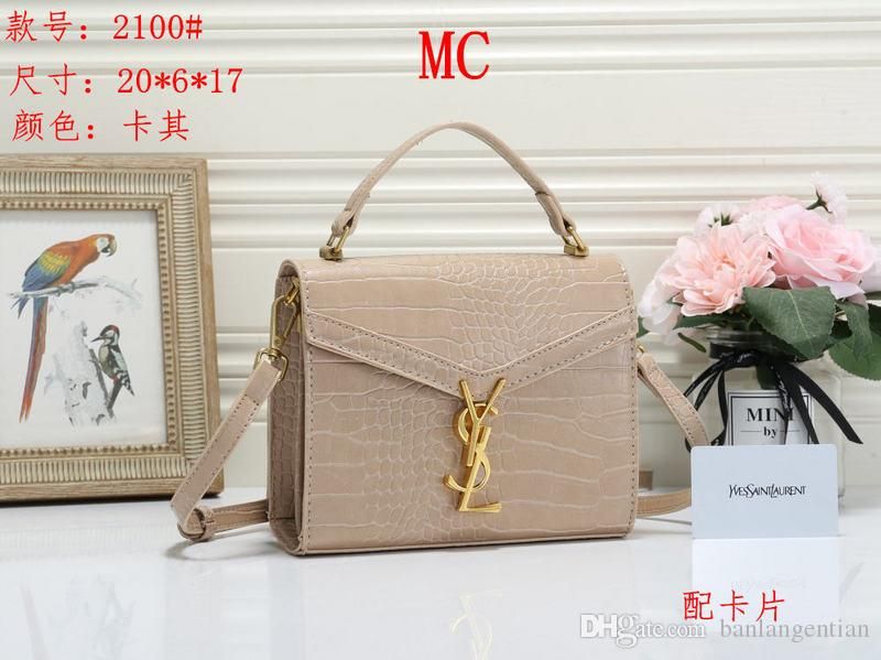 New 2020 Luxury Women Brand Letter Messenger Bag Shoulder Bag Fashion Chain Bag Womenl Package ...