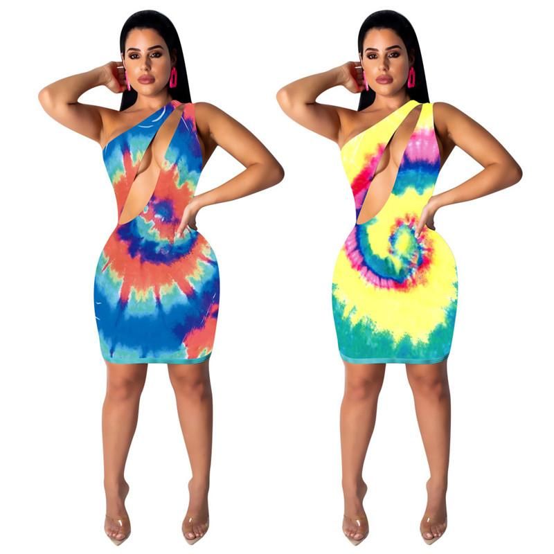 colorful bandage dress