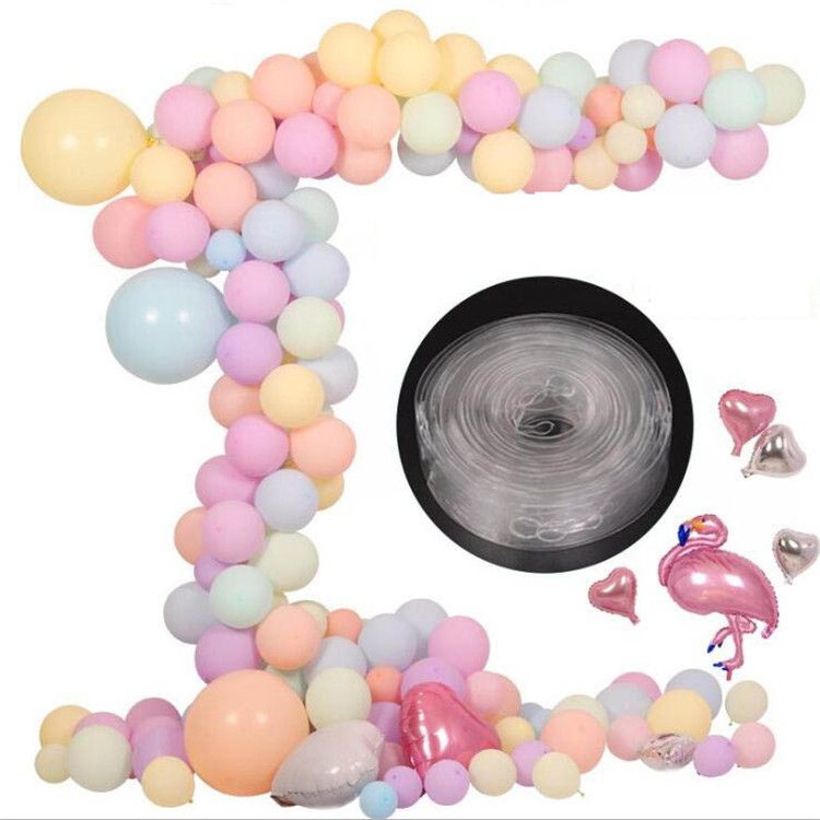 5m Balloon Arch Decor Strip Connect Chain Plastic Diy Tape Party