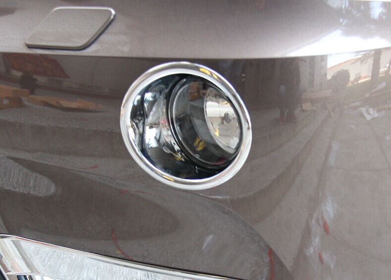Fit BMW X3 F25 2012 2013 2014 Car Front Bumper Fog Light Lamp Cover Trim Chrome