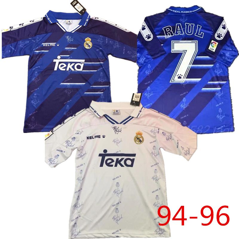 2020 94 95 96 Retro Jersey Real Madrid 7 Raul 9 Zamorano