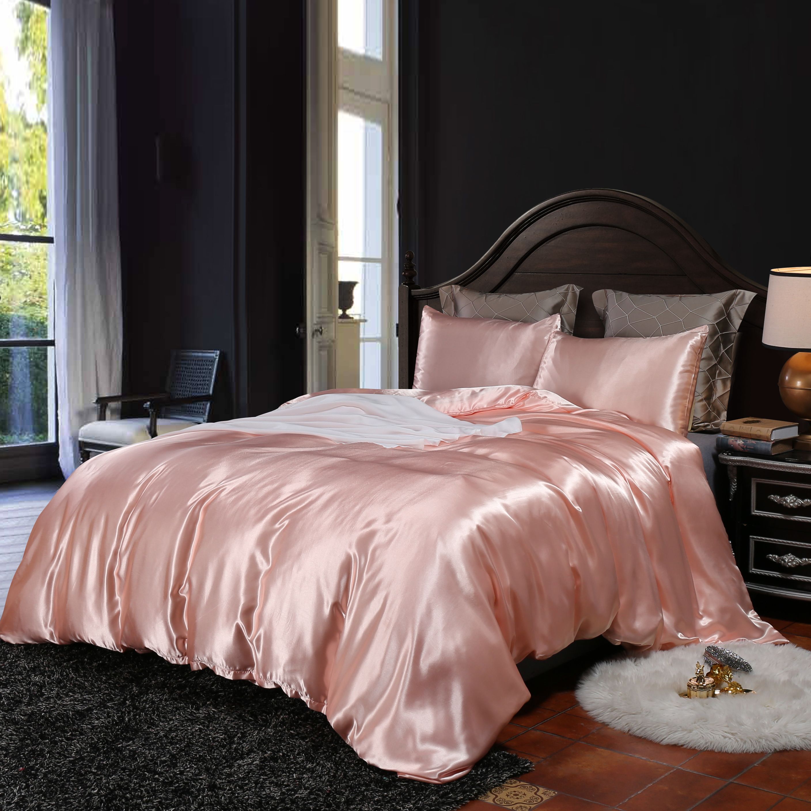 Luxury 2019 Sale Silk Imitation Duvet Cover Set Home European
