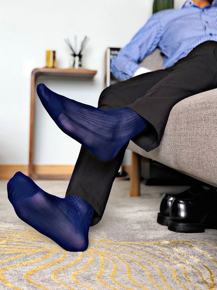 Formal Men's Dress Socks / 2020 Mens Nylon Silk Socks Sheer Thin Formal