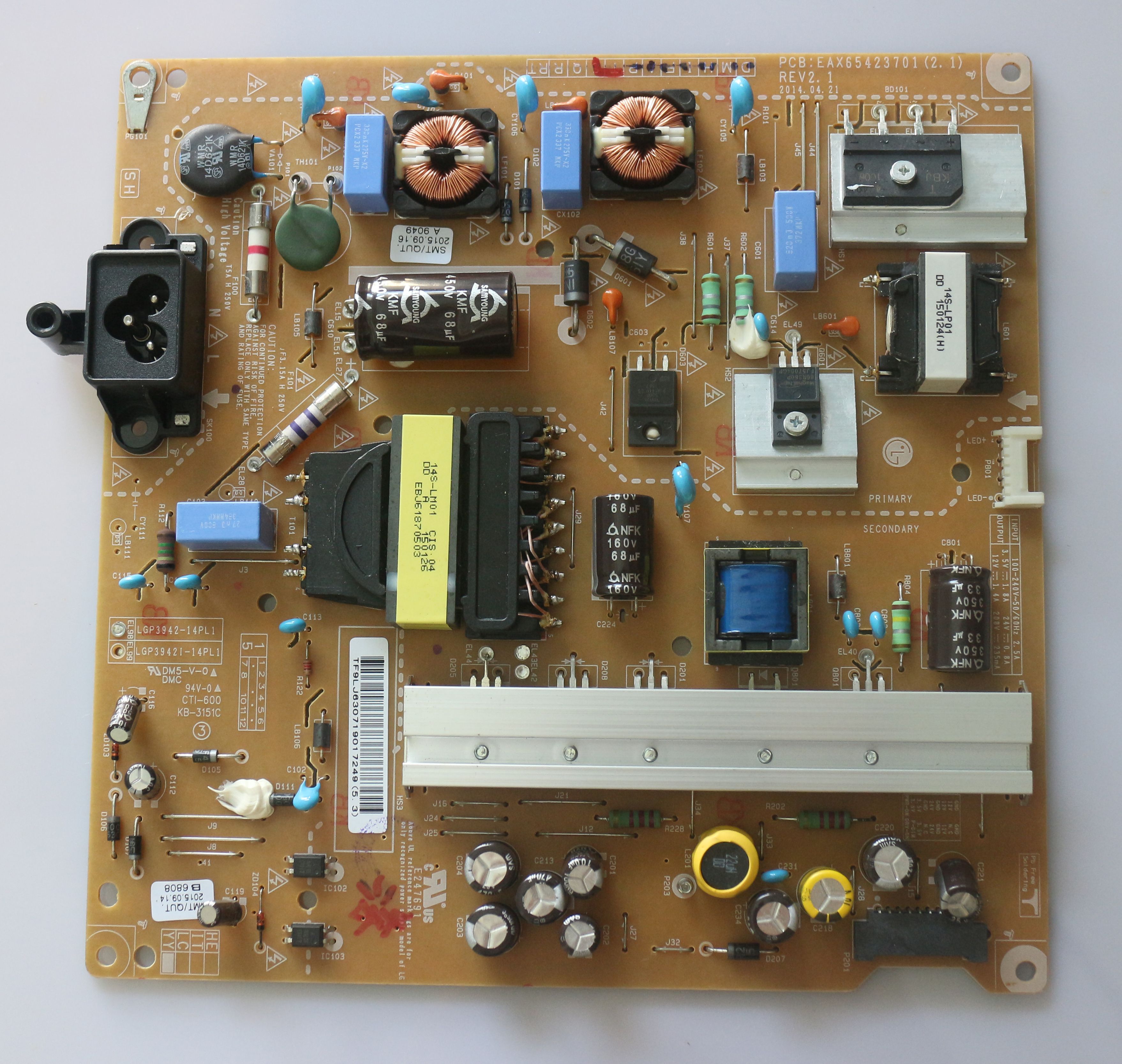 New Original LCD Monitor LED Power Supply Board PCB Unit LG 42LB5610 CD