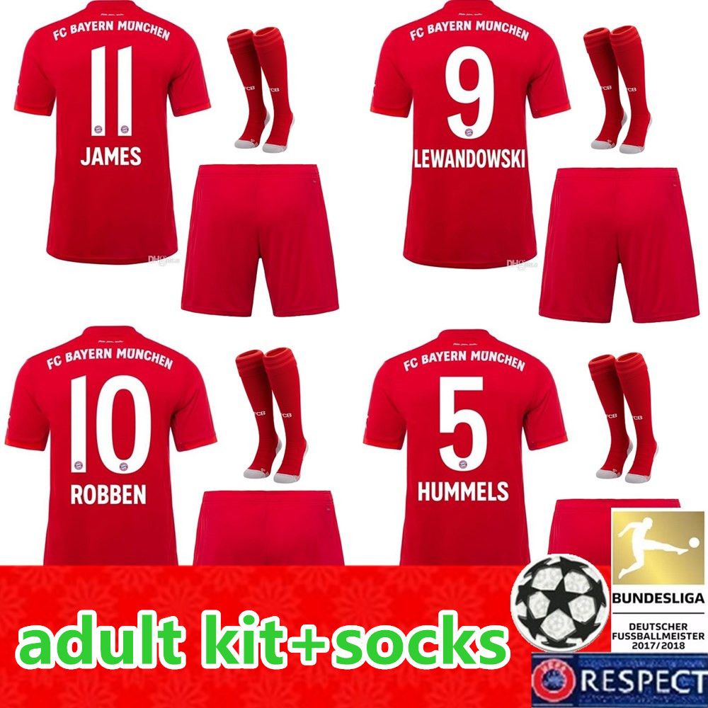 New 2019 2020 men Bayern Munich Soccer Jerseys 19 20 Home adult Kits JAMES LEWANDOWSKI MULLER KIMMICH HUMMELS Football shirts Kit Socks New 2019 2020 men Bayern Munich Soccer Jerseys 19 20 Home adult Kits JAMES LEWANDOWSKI MULLER KIMMICH HUMMELS Football shirts Kit Socks