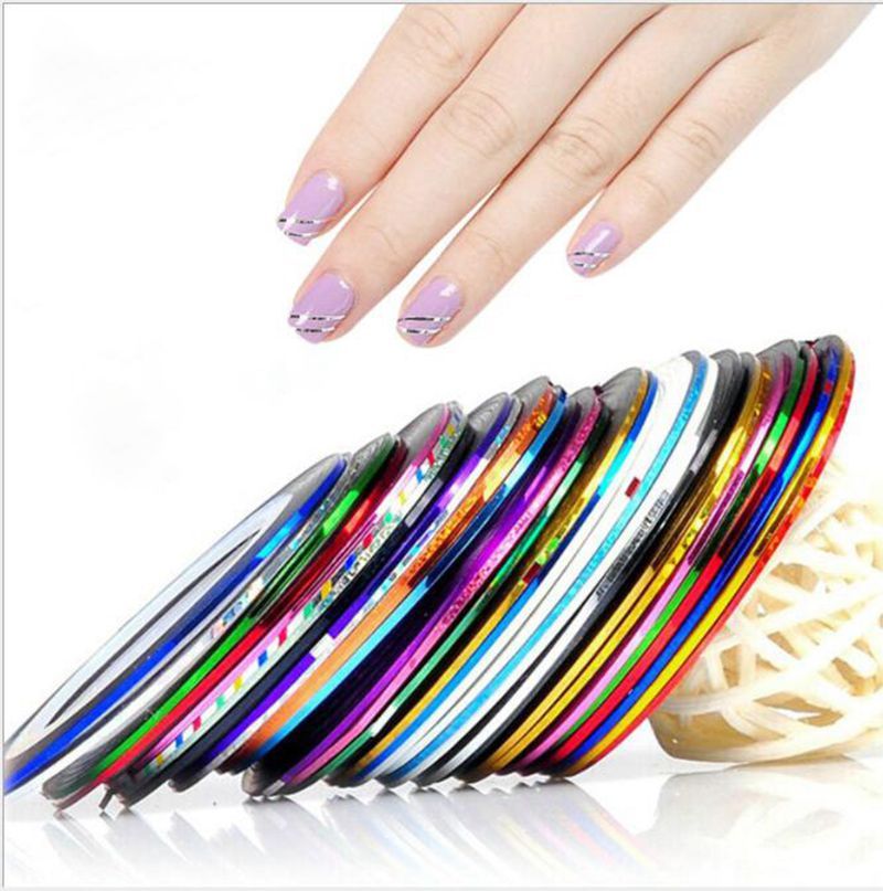 Nail Tape Laser Tape Line Nail Art Sticker Nail Striping Roll Beauty Nail Tape Laser Tape Line Nail Art Sticker Nail Striping Roll Beauty