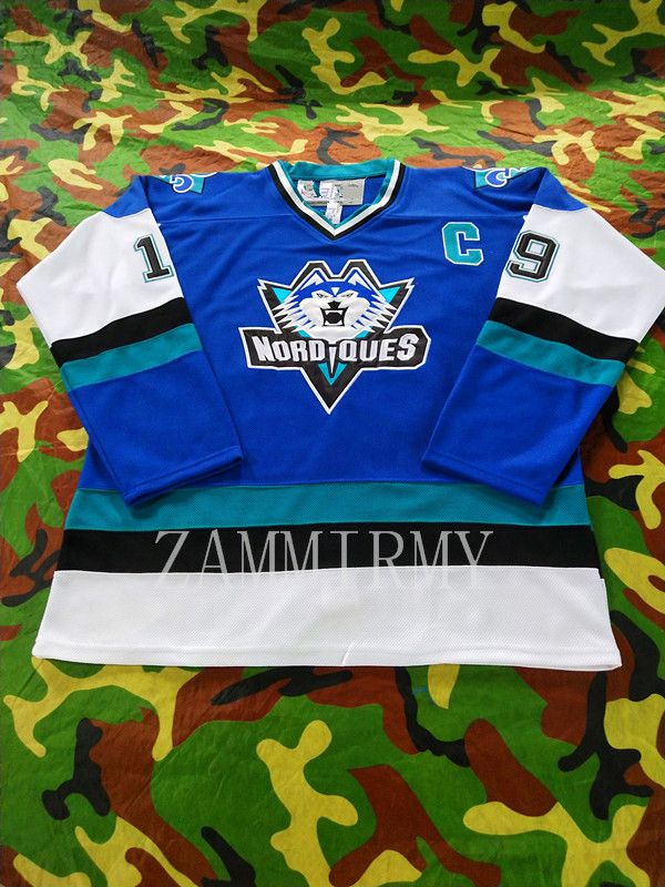 2020 Quebec Nordiques Joe Sakic SAKIC 19 Hockey Jersey Stitched