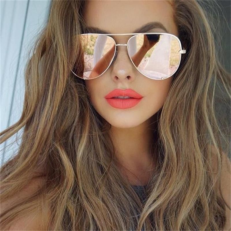 Trendy Pink Sunglasses Ladies 2018 Australia Brand Womens Aviation
