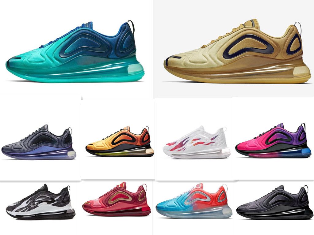 2019 New AIR Team Crimson 72C Men Women Running Shoes Sunrise 72C Black White Desert Sports 