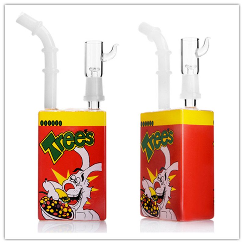 2021 Red Bong Juice Box Cereal Box Heady Pipes With Ceramic Vapor Dome