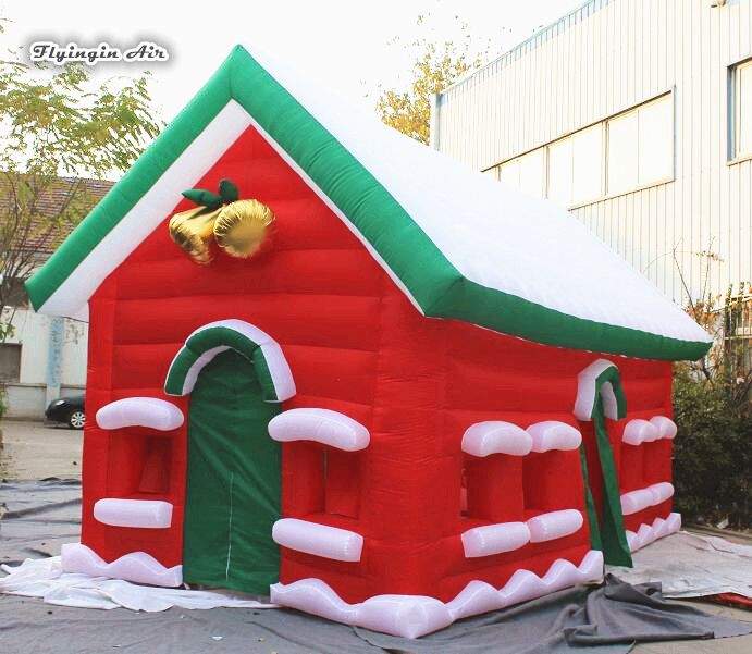 2021 Simulated Advertising Inflatable Christmas House 6m*4m*4m