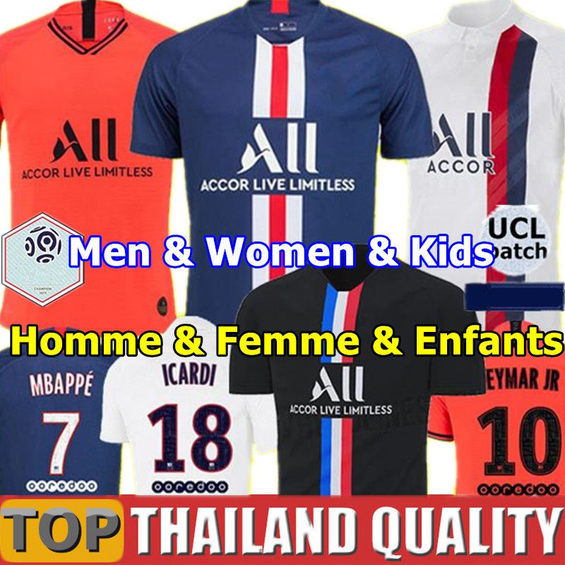2019 Maillots De Football 19 20 PSG Soccer Jerseys 2019 2020 MBAPPE