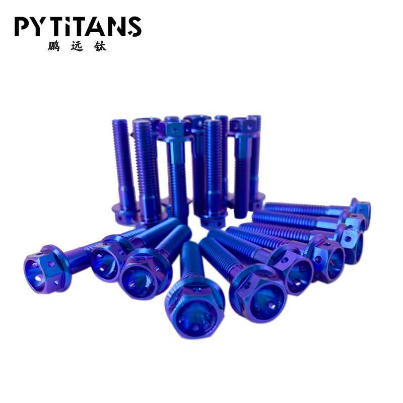 2021 Wholesale Price GR5 Titanium Alloy Bolt With Flange For Motorcycle