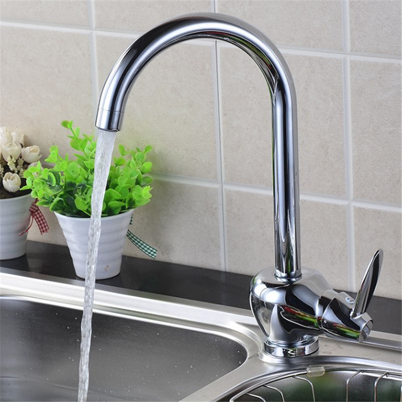 Jamuwy Kitchen Faucet Sink Kitchen Faucet Deck Installation Hot And Cold Water Copper