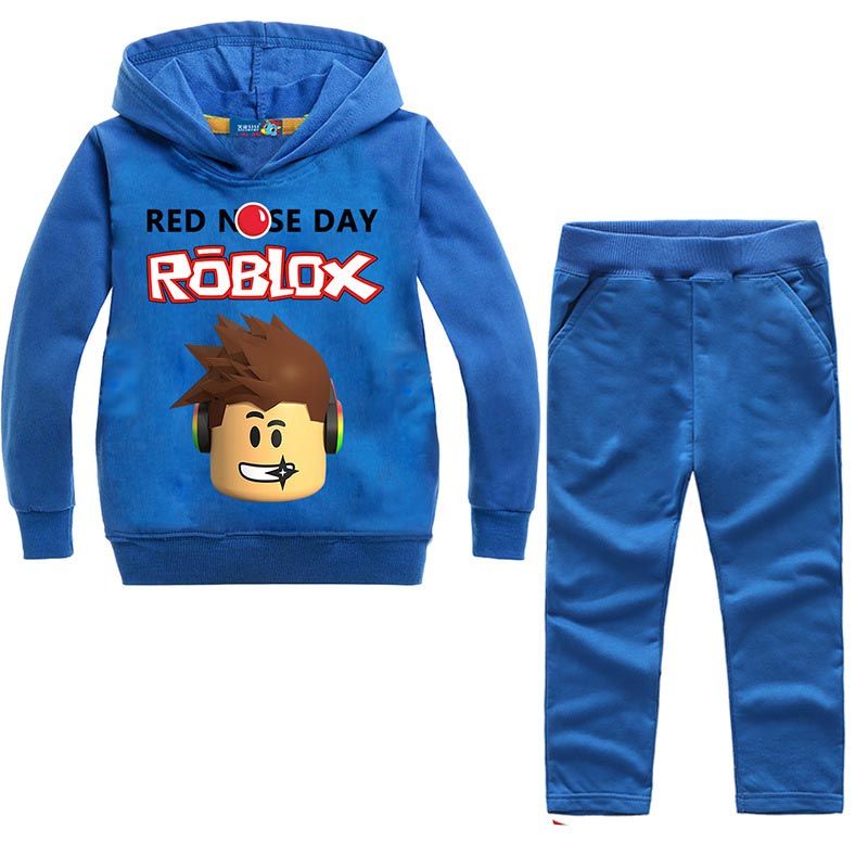 Children Roblox Boys Clothing Set Kids Boutique Clothes Roblox Sweatshirt Hoodie Boys Top Trousers Two Piece Kids Summer - 