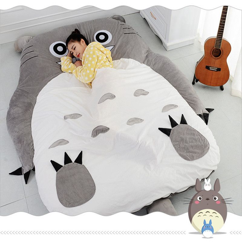 2021 Totoro Bed Skin Sofa Tatami Mattress Double Bed Thickened Creative