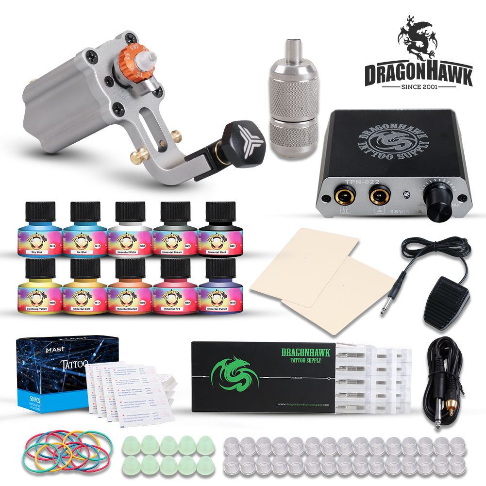 Rotary Tattoo Kit Extreme Rotary Motor Machine Mini Power Supply