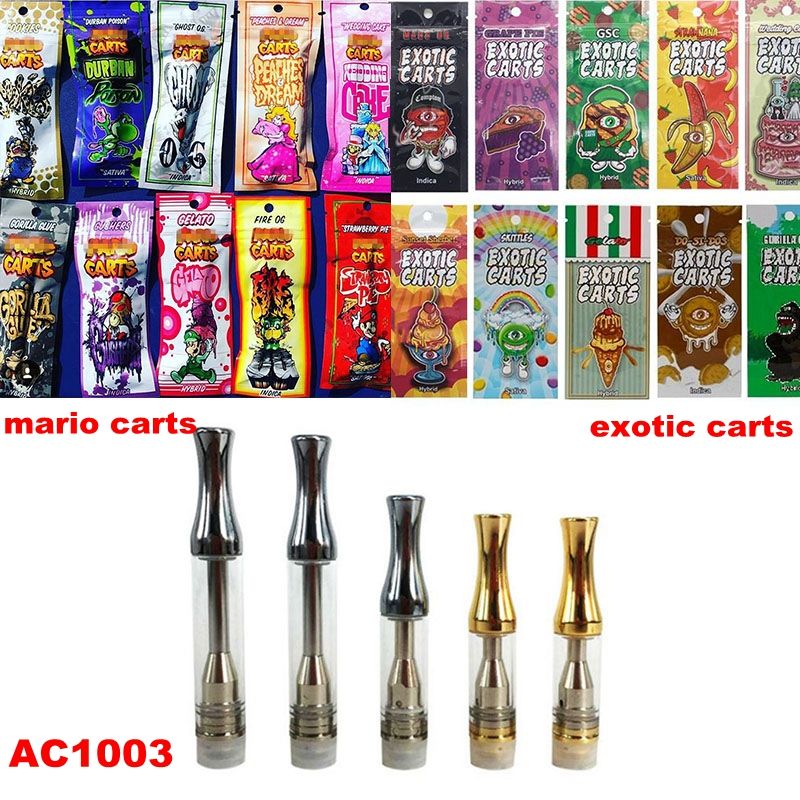 New Arrival Packaging Exotic Carts Mario Carts AC1003 Oil Vaporizer Wax