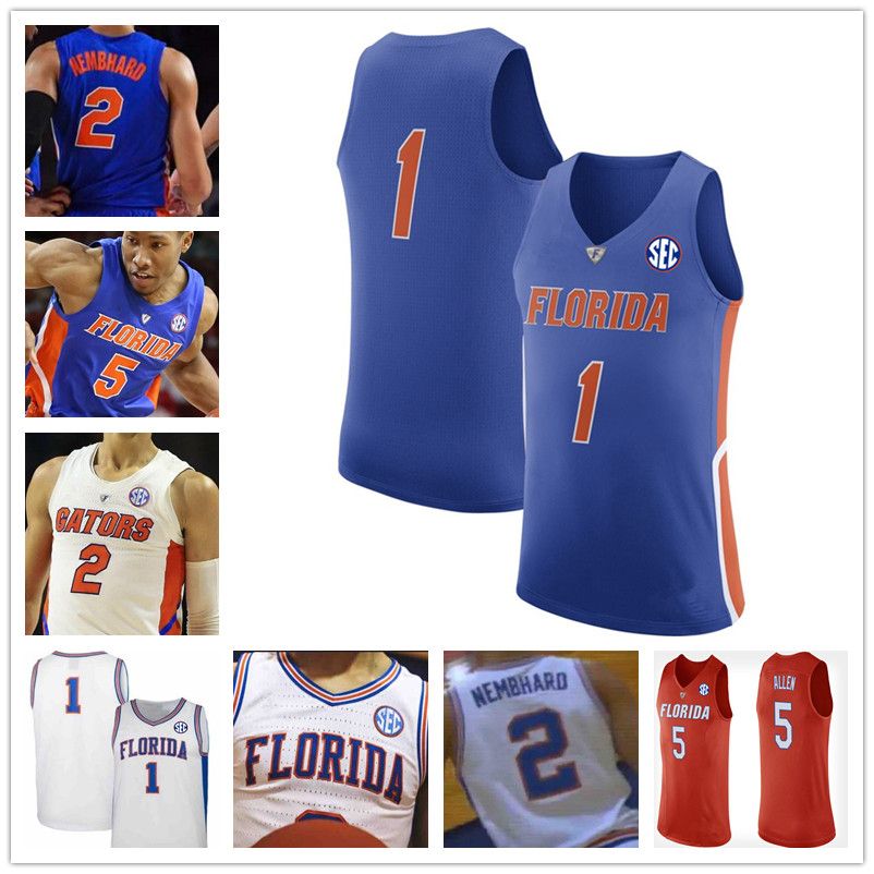 2019 Custom Florida Gators #5 KeVaughn Allen 3 Jalen Hudson Stitched
