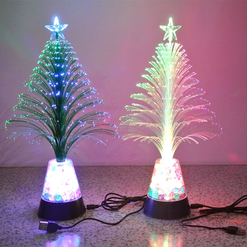 Usb Christmas Fiber Optic Tree Led Ornaments Fiber Optic Flowers Full