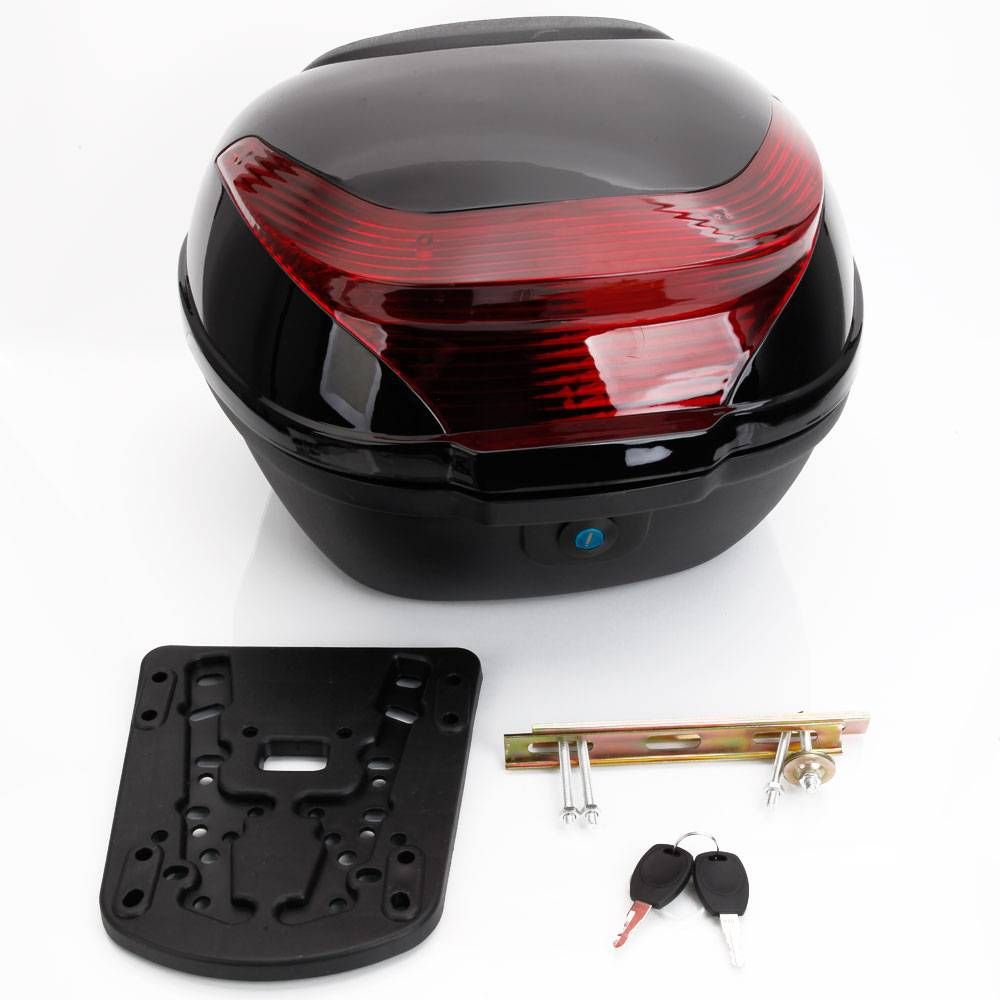 2021 Motorcycle Scooter Trunk General Black Luggage Box Top Cases