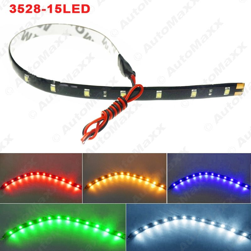 2020 leewa 30cm blue red white green yellow 15 3528smd car toyota daytime running lights problem