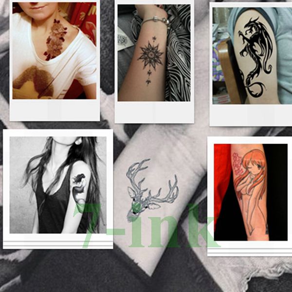 Acheter Tatouages Temporaires Imperméables Dreamcatcher Hibou Mandala Sirène Fée Sceptre Transfert De Leau Flash Faux Tatouage Pour Femme Homme De