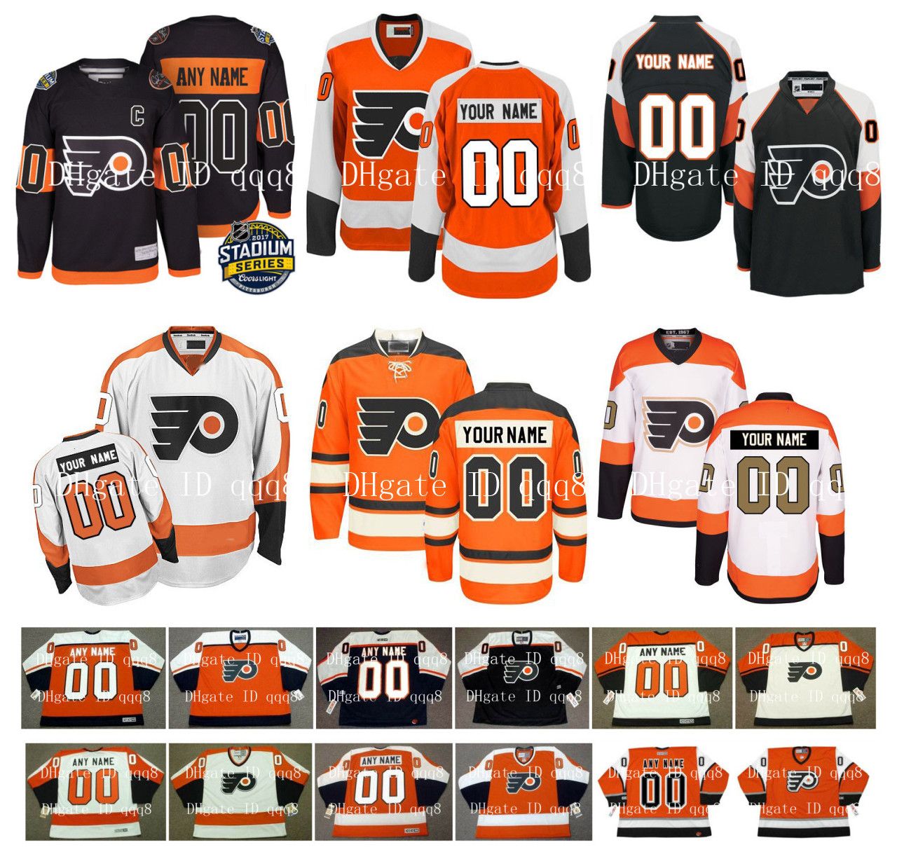 2021 Customized Men Vintage Philadelphia Flyers Jerseys Custom Stitched