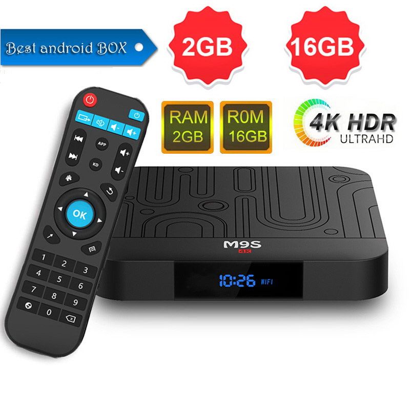 Acheter 2019 Meilleur Android Tv Box Amlogic S905w M9s W1 2gb 16gb