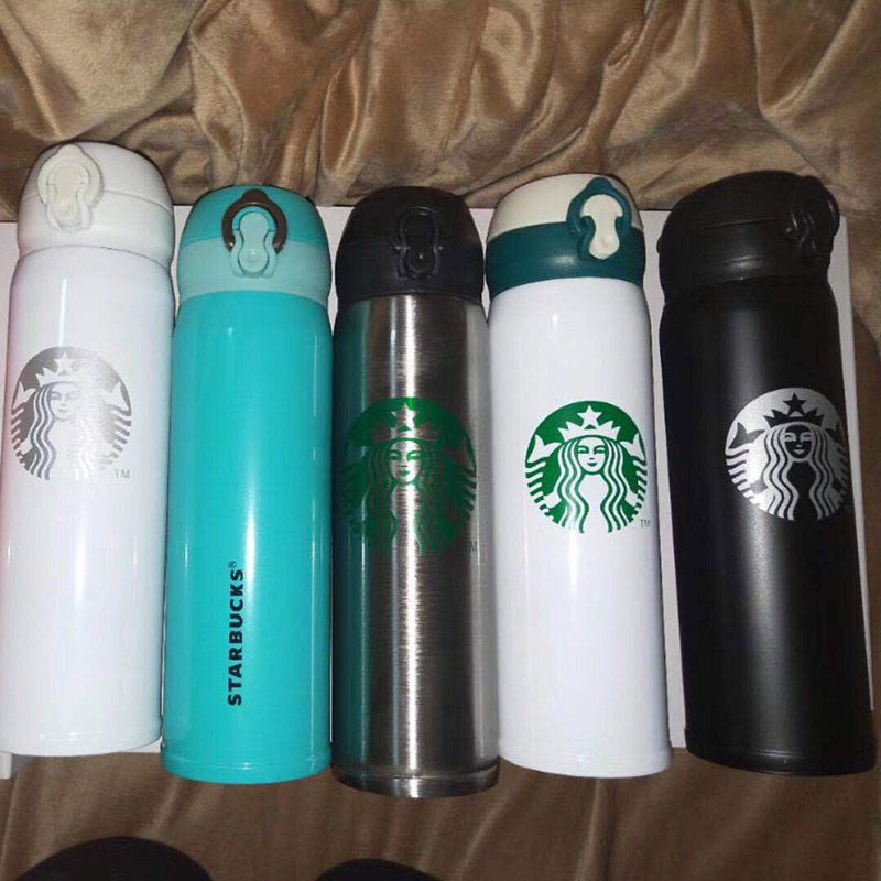 500ML Starbucks Thermos Cup Stainless Steel Mug For Men And Women Students Coffee Mug Travel ...
