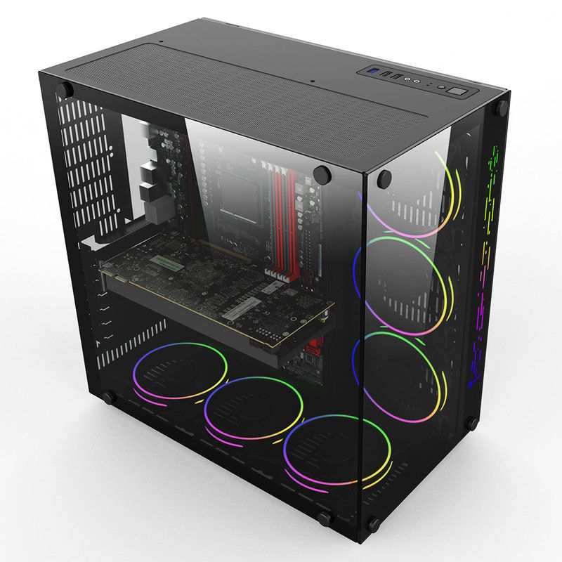 rgb cpu case
