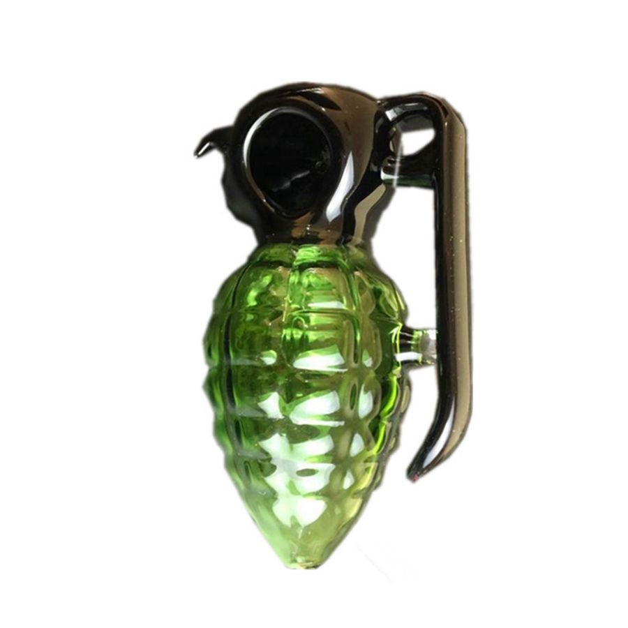 2020 New Design Hand Grenade Glass Tobacco Pipes Heady Herbal Herb Hand