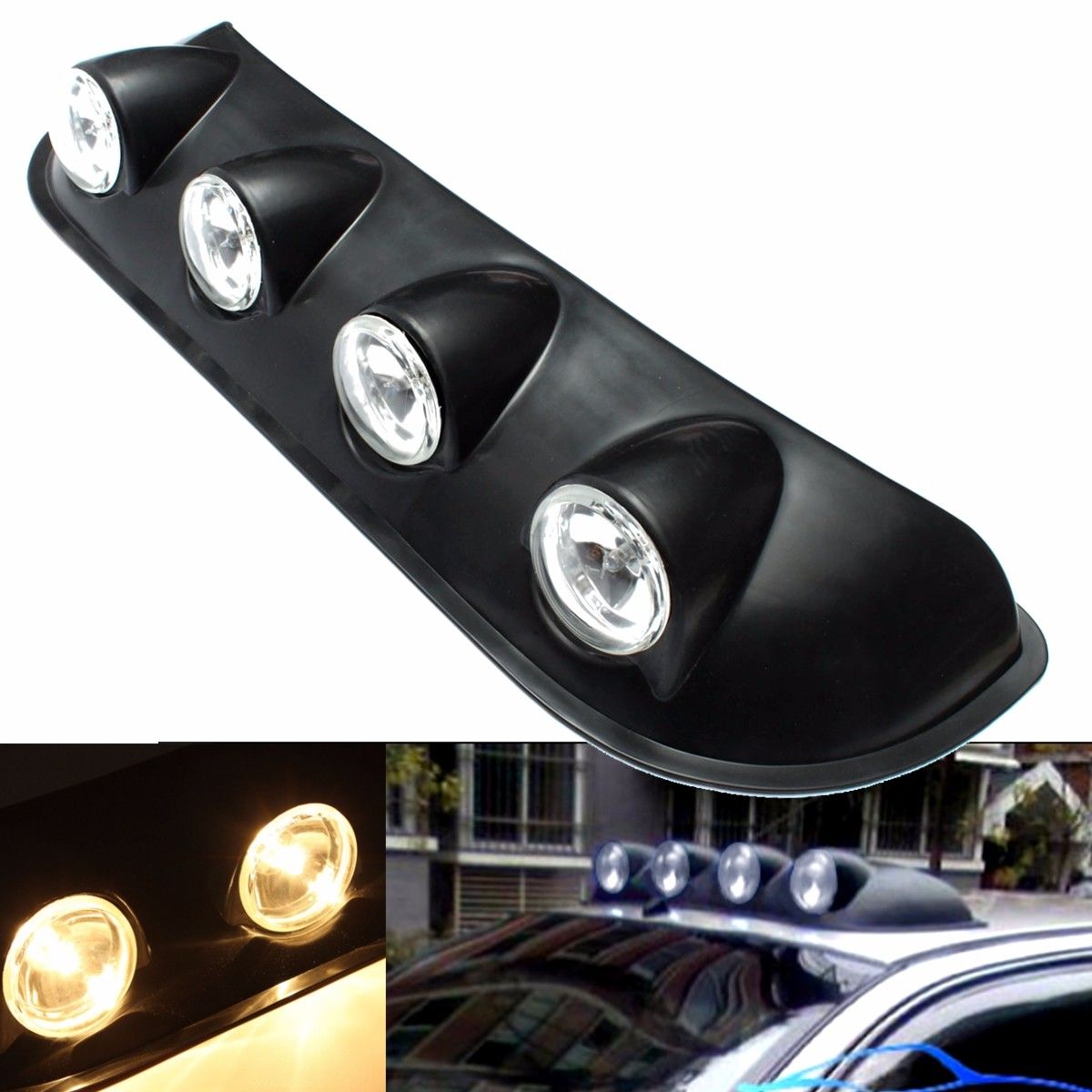 2021 Hot 12V 55W Amber Car Roof Marker Top Light Bar Fog Lamp For