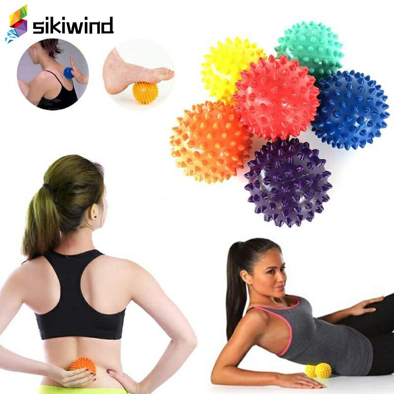 spiky massage bal trigger punt hand foot pain relief spierspiky massage bal trigger punt hand foot pain relief spier ontspannen sport fitness hand voet pijnbestrijding plantaris z65 fitball usa fitball exercise