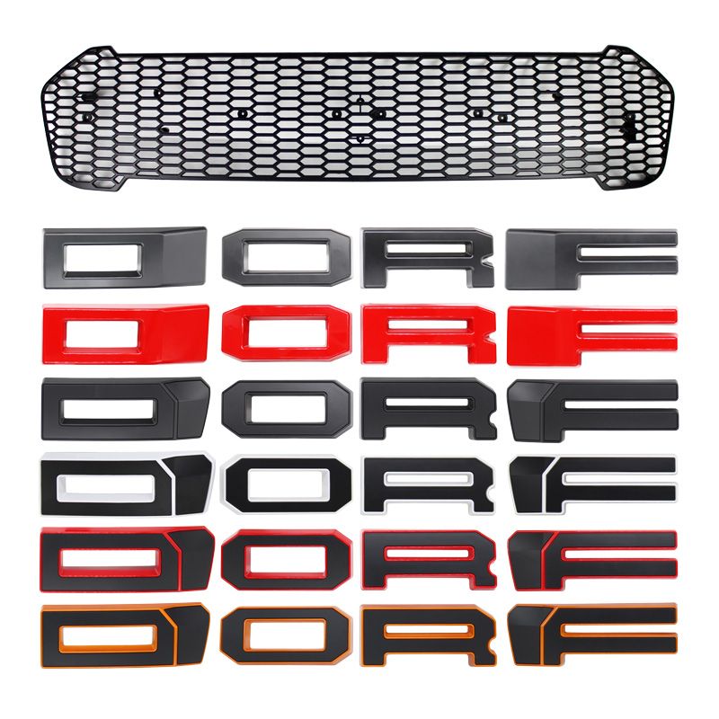 Car Accessories 2019 Ranger Grill With Logo Letter Led Front Grille For Ford Ranger 2019 Wildtrak