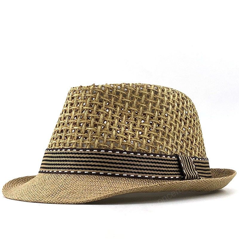 New Boy Straw Hat Baby Sun Hats Children Jazz Cap Bucket Hats Summer