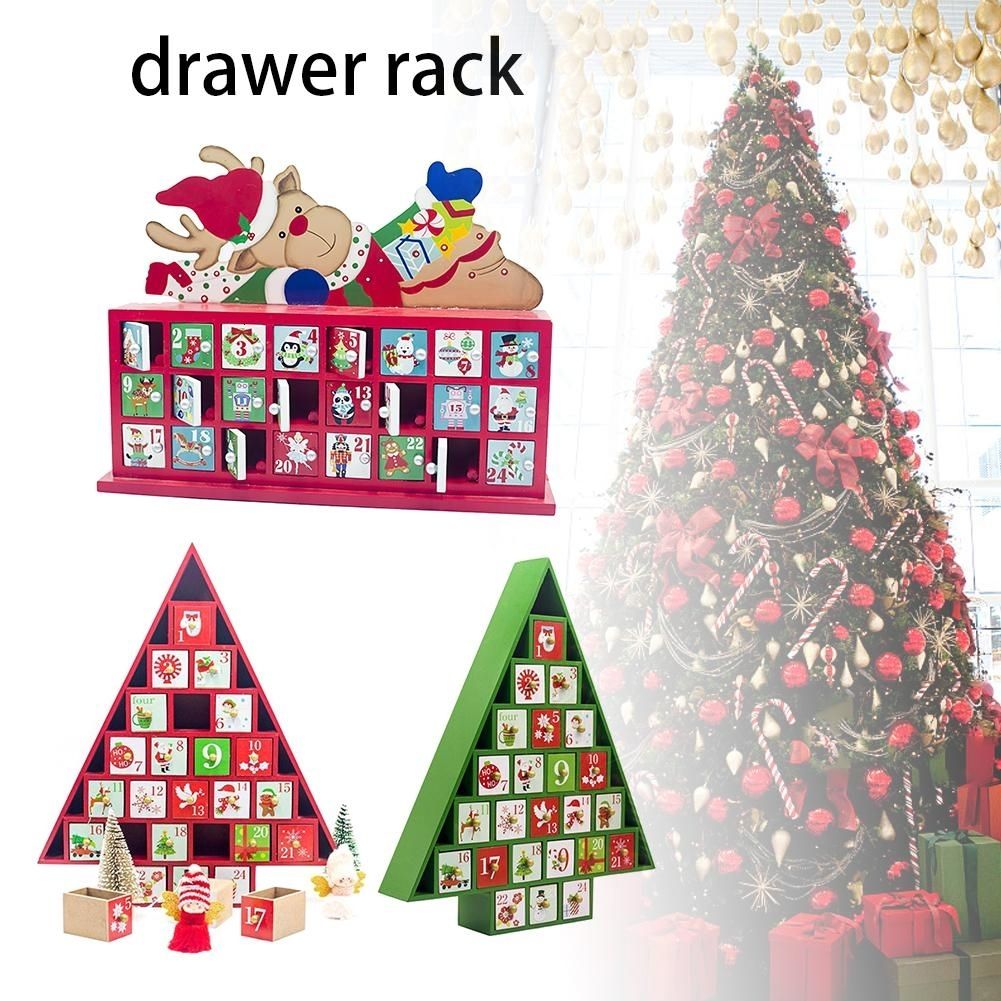 2022 Christmas Candy Countdown Calendar 2020 Wooden Christmas Countdown Calendar Painted Elk Christmas Tree