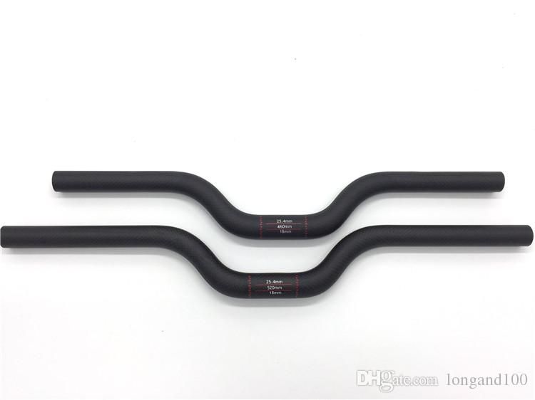 TOSEEK Carbon Fiber 3K MTB Mountain Road Bike Bicycle riser Bar Handlebar 25.4mm