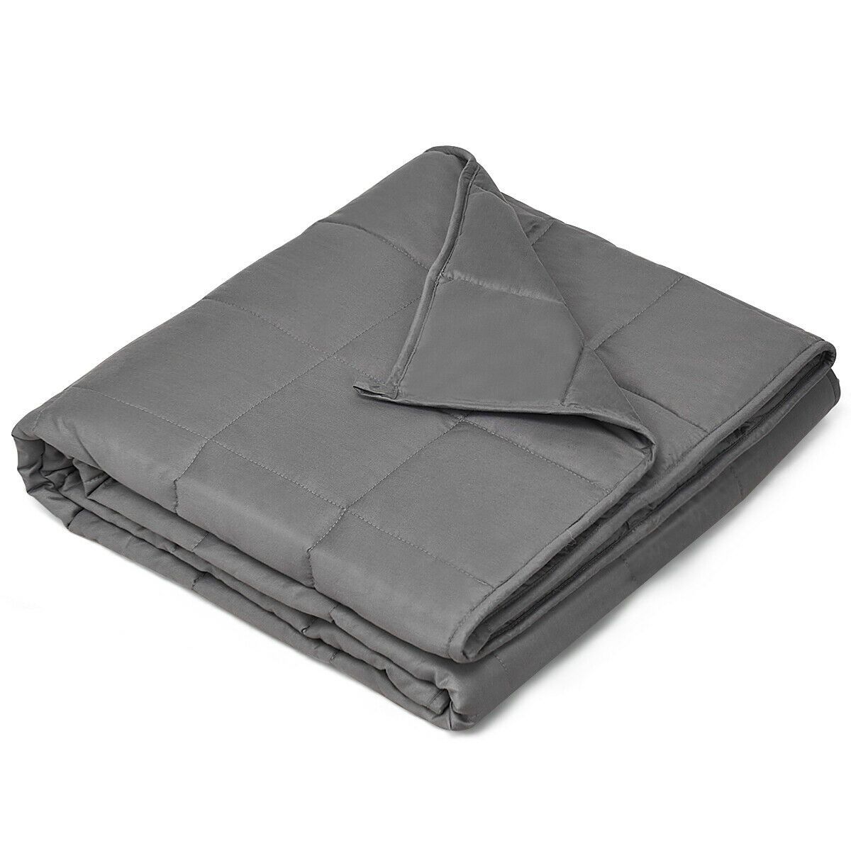 15lbs Weighted Blanket Dual Layer Fabric Queen/King Size 100 Cotton