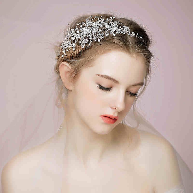 Twigs Honey Wedding Headpieces Hair Accessories With Clear