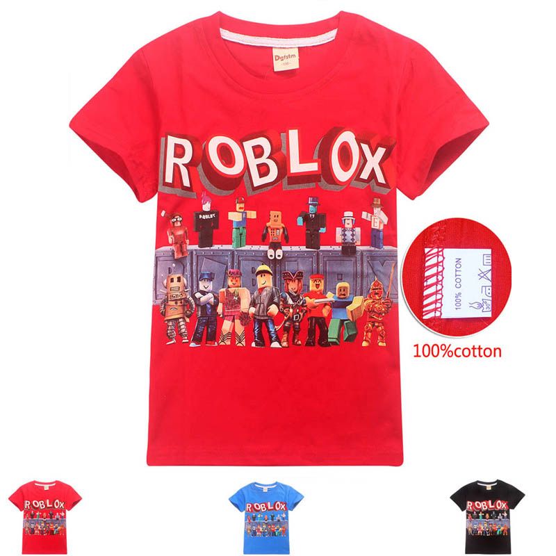 3 Style Boys Girls Roblox Stardust Ethical T Shirts 2019 New Children Cartoon Game Cotton Short Sleeve T Shirt Baby Kids Clothing C23 - 