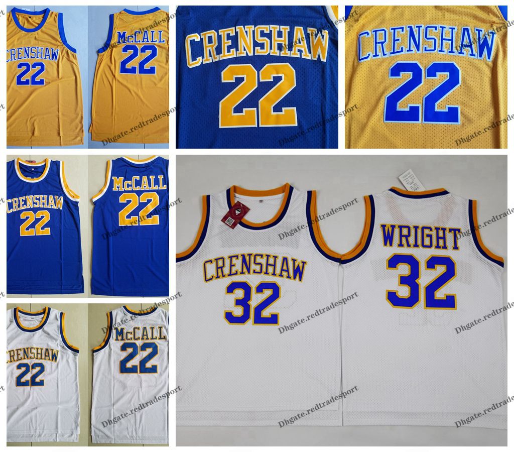 2019 Mens Love And Basketball Movie 22 Quincy McCall Basketball Jerseys