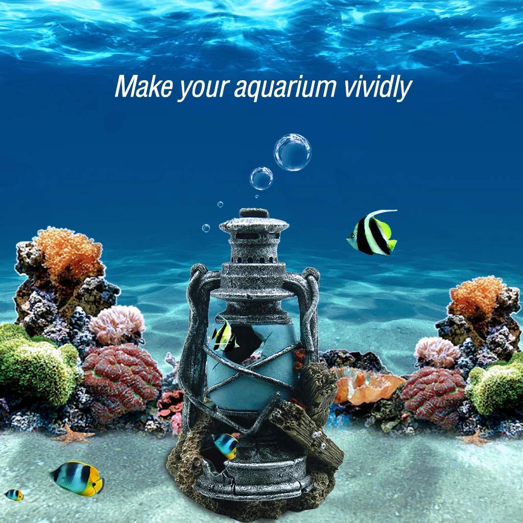 Simulated Lantern Aquarium Decoration For Fish Tank Aqurium