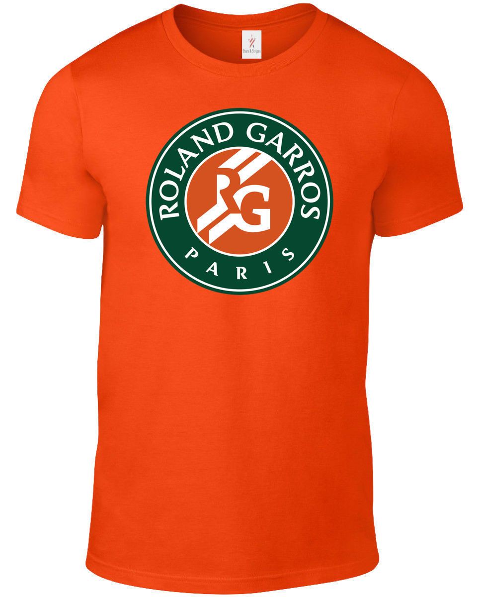 ROLAND GARROS FRENCH OPEN T SHIRT FEDERER NADAL MURRAY PLUS SIZES S 5XL