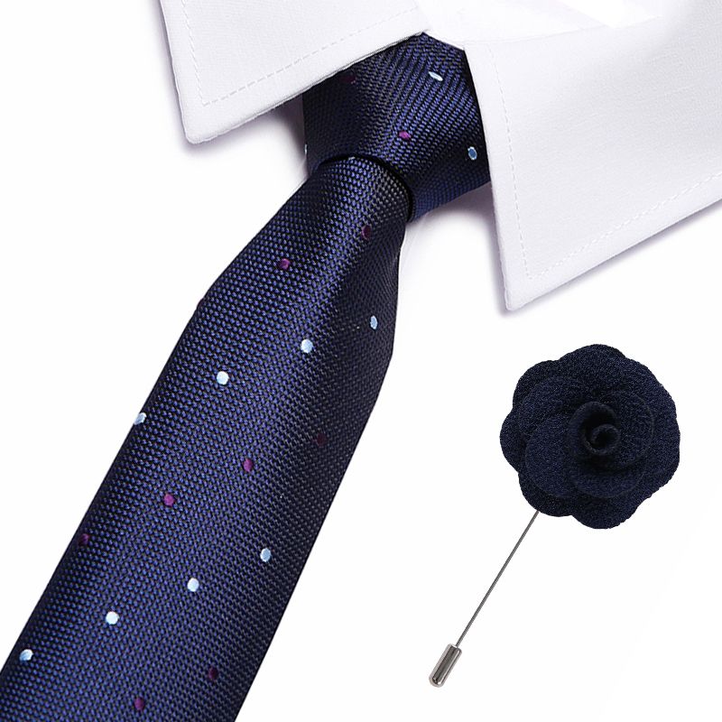 2019 Mens Ties Silk Tie Slim Business Wedding Necktie Blue Ties Men