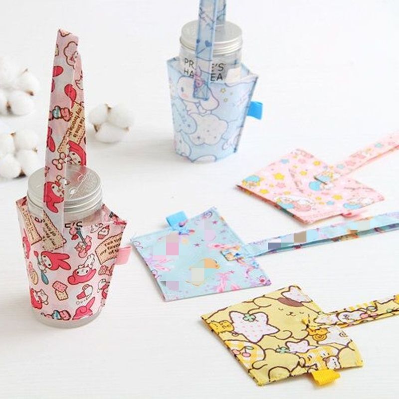 Cartoon Beverage Bag Tote Bag Shake Cup Package Tarp Cup Bag Portable